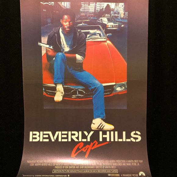 Beverly Hills Cop 1984 Belgian Movie Poster Eddie Murphy Judge Reinhold